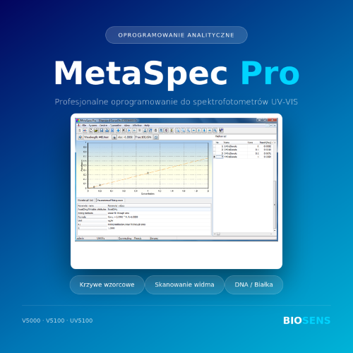Oprogramowanie MetaSpec Pro do UV5100